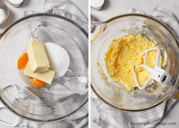 step 1 cream butter and sugar