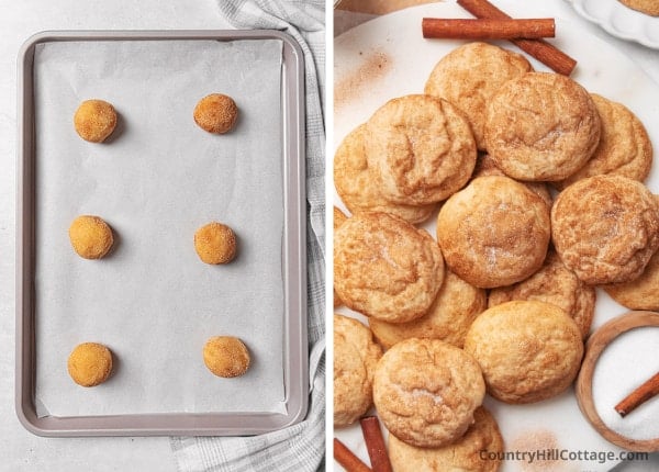 step 4 bake snickerdoodle cookies