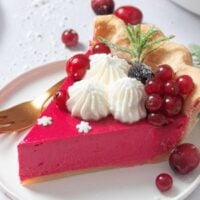 cranberry custard pie