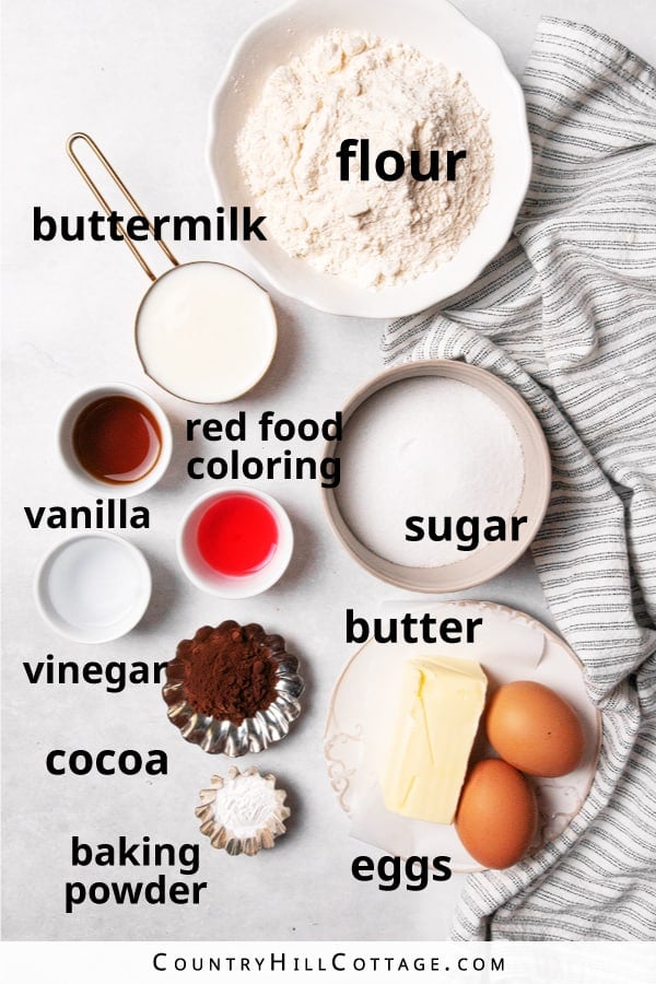 red velvet loaf ingredients