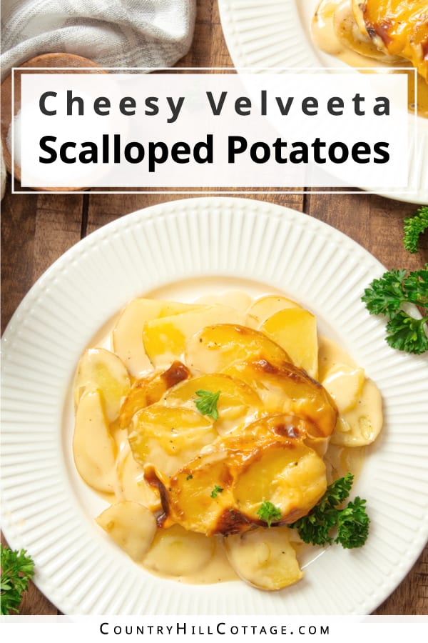 scalloped potatoes with Velveeta cheese
