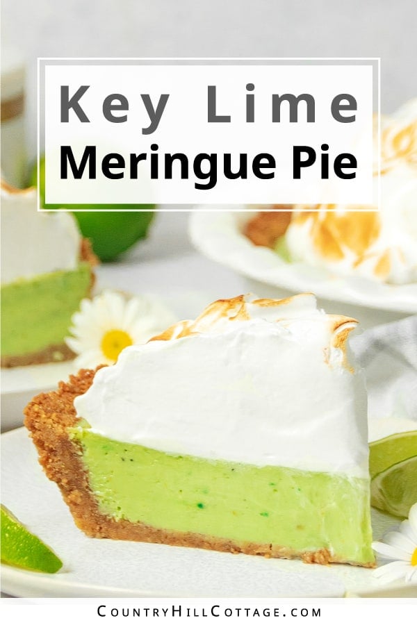 homemade key lime meringue pie