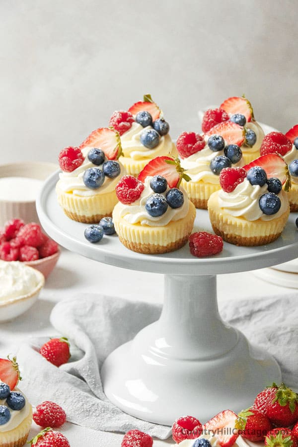 mini Philly cheesecakes