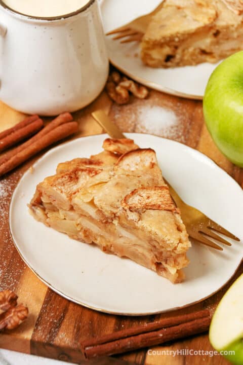 Crustless Apple Pie