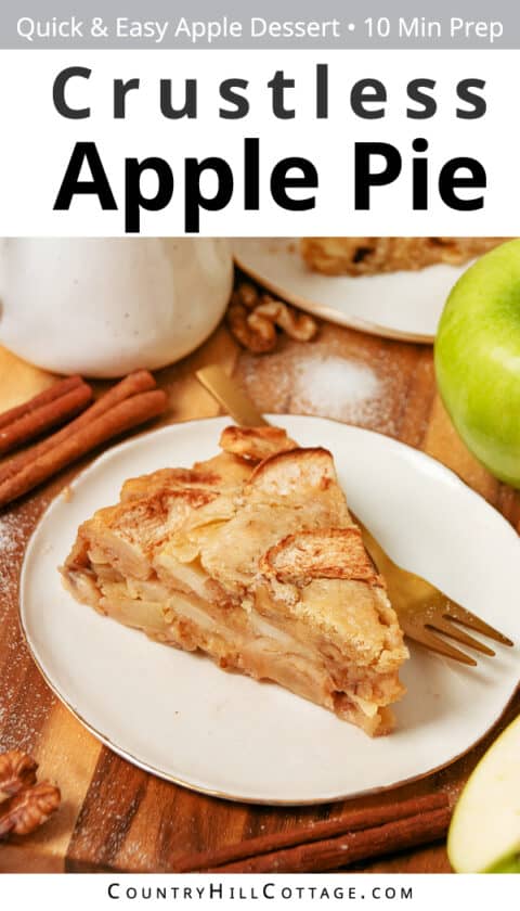 Crustless Apple Pie