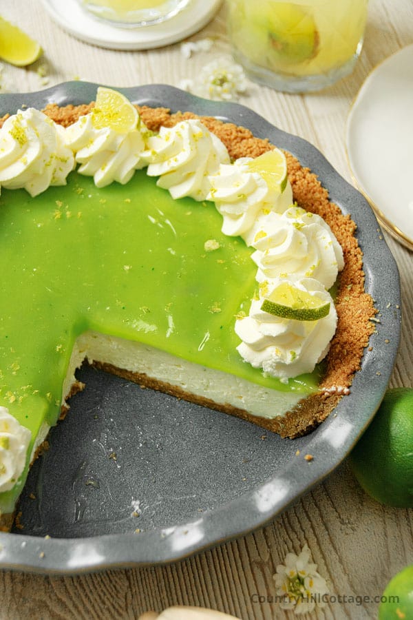 key lime pie made with cream cheese