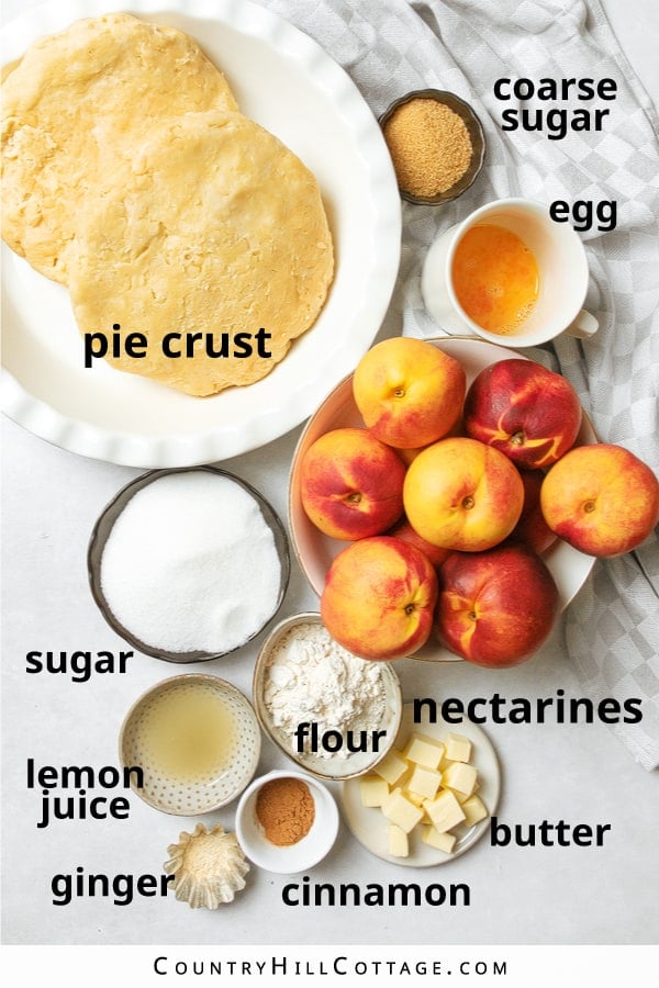 nectarine pie ingredients