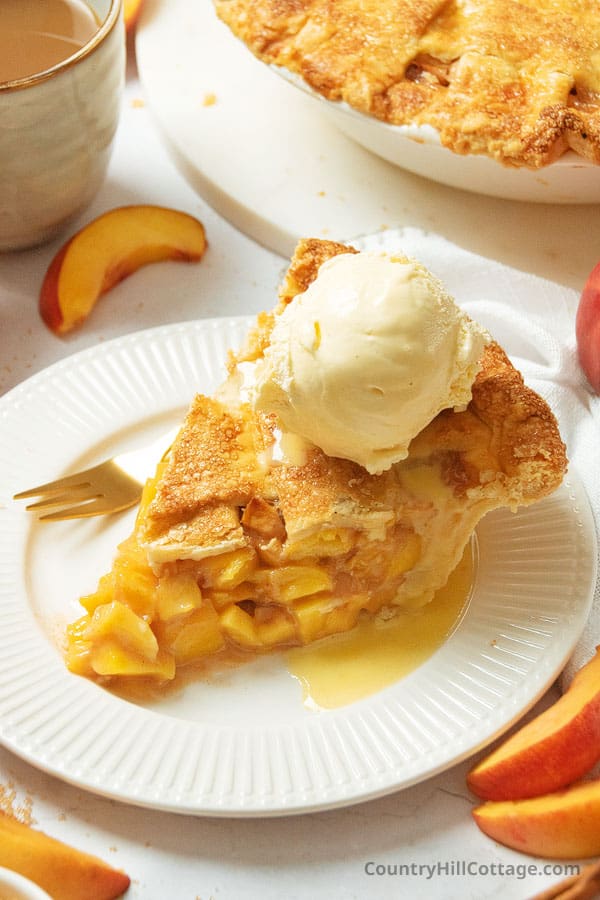 nectarine pie a la mode