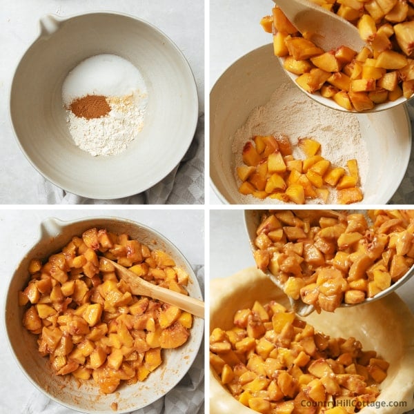step 3 mix nectarine pie filling