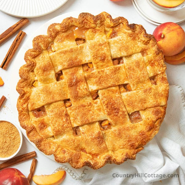 step 5 bake nectarine pie