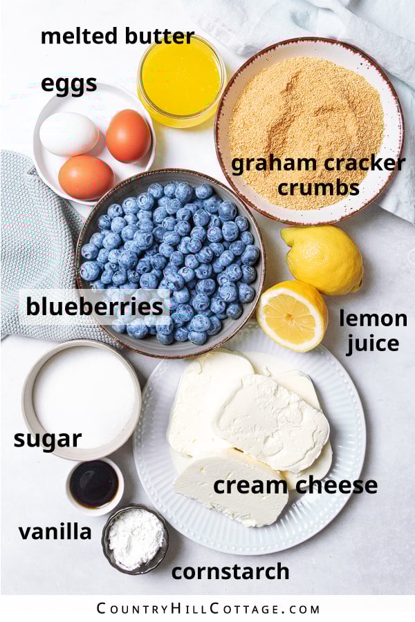 blueberry cheesecake ingredients