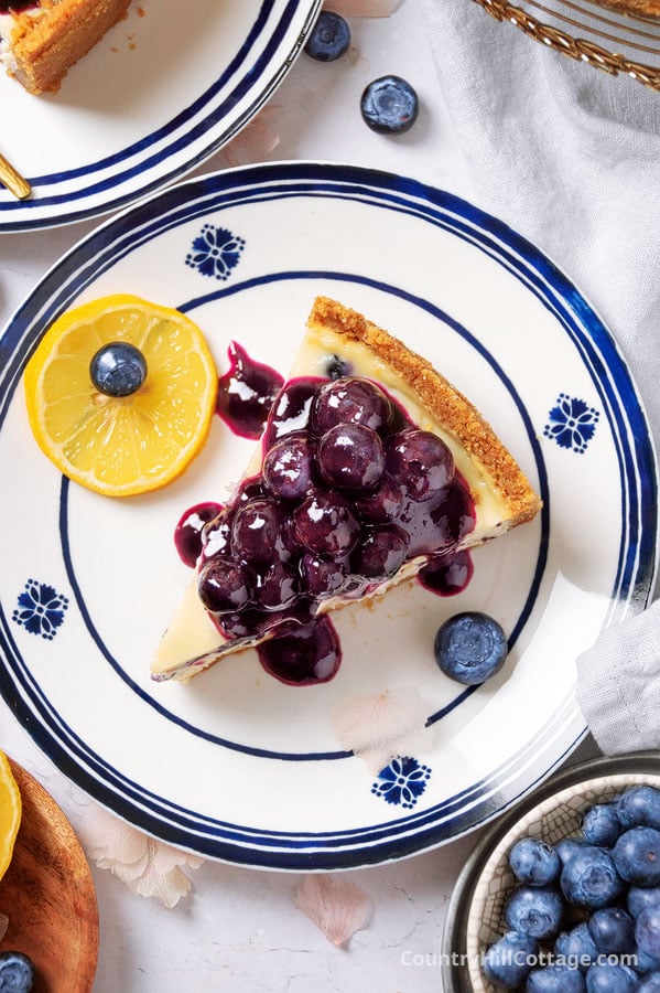how to make blueberry cheesecake
