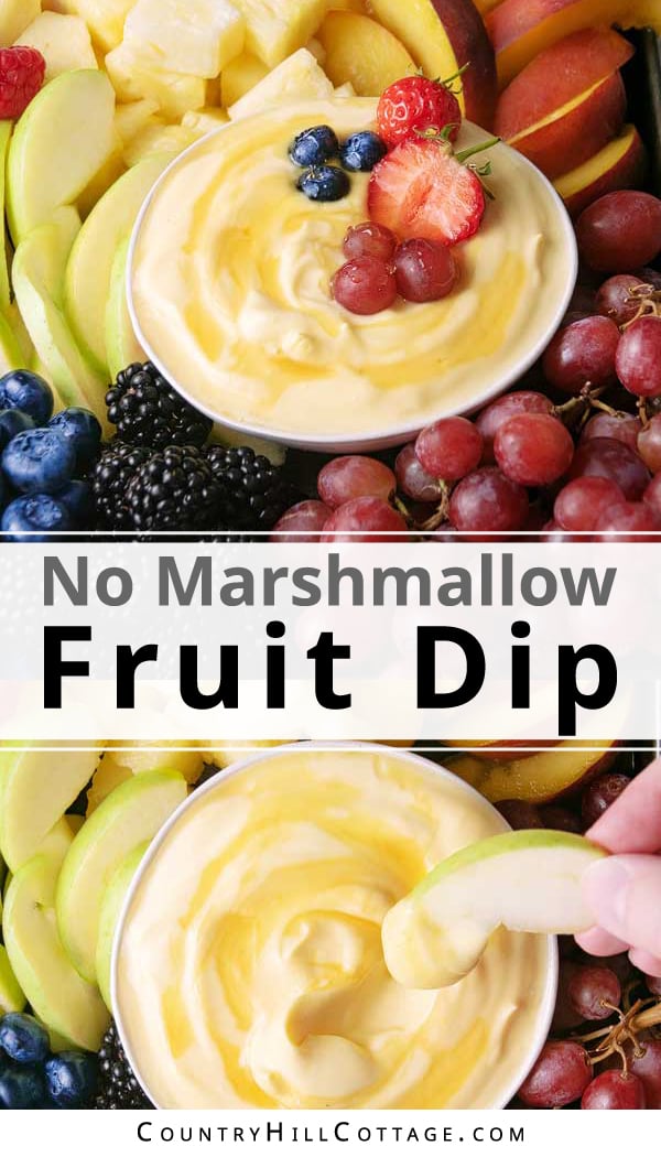 Cream Cheese Fruit Dip without Marshmallow