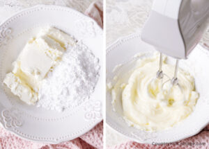Cream Cheese Fruit Dip with Powdered Sugar