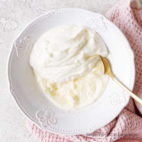 Cream Cheese Fruit Dip with Powdered Sugar