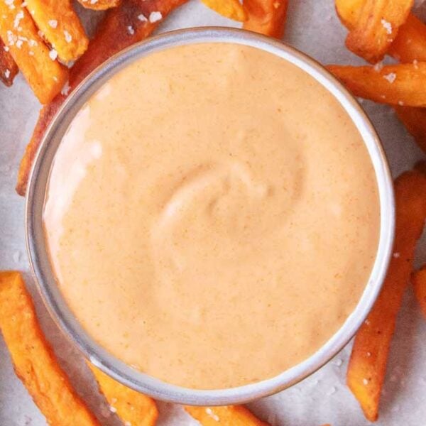 Sweet Potato Fry Dip {Easy 5 Ingredient Recipe}
