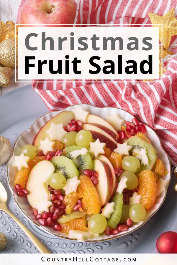 Christmas Fruit Salad {20 Min Recipe}