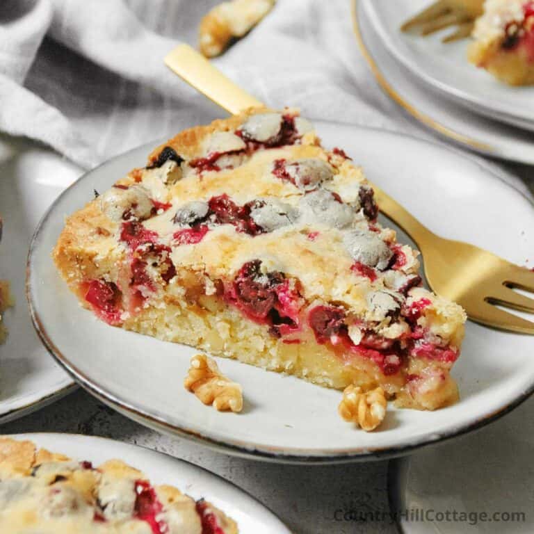 Crustless Cranberry Pie