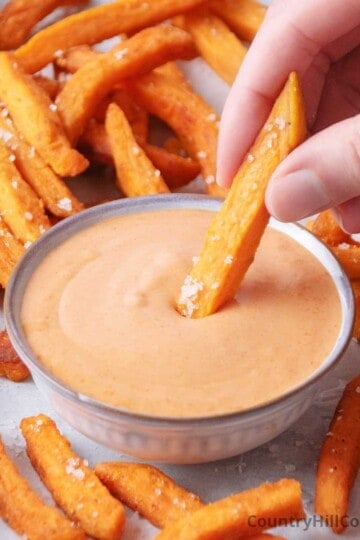 sweet potato fry dip.