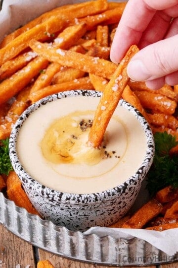 sweet potatoes fries dip.