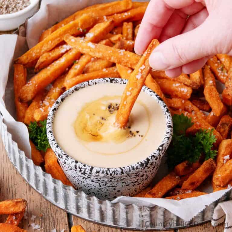 sweet potatoes fries dip.