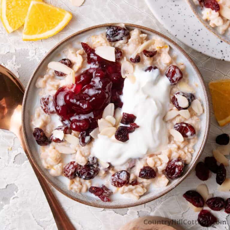 cranberry oatmeal.