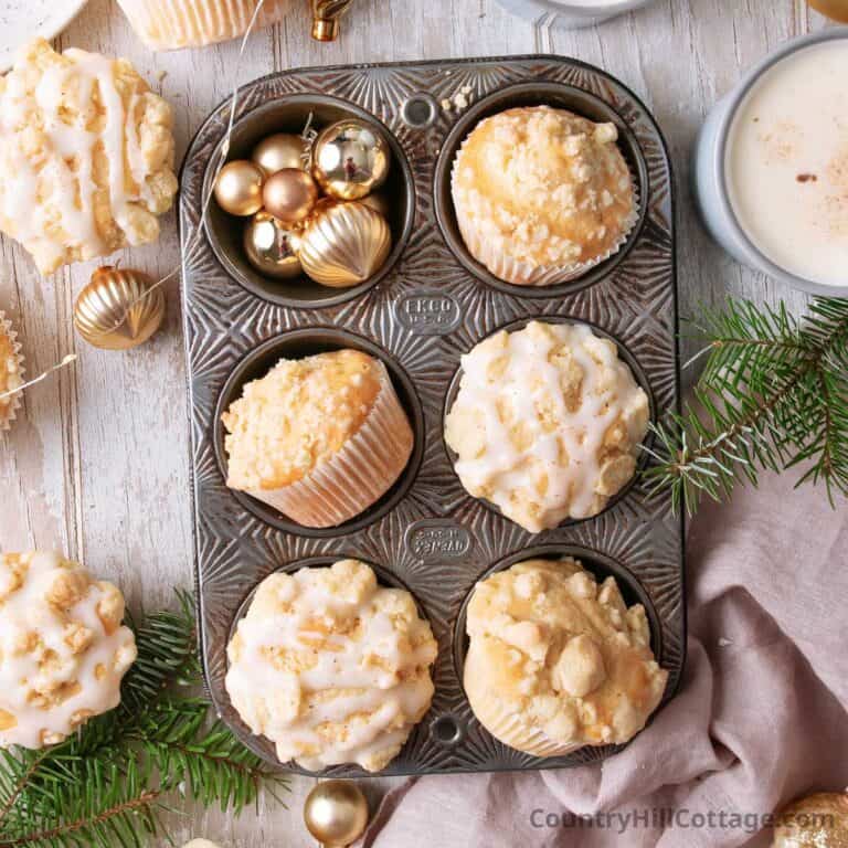 eggnog muffins.