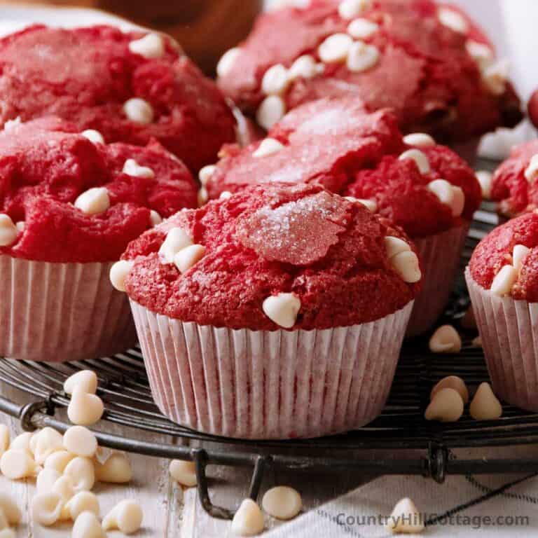 red velvet muffins recipe.