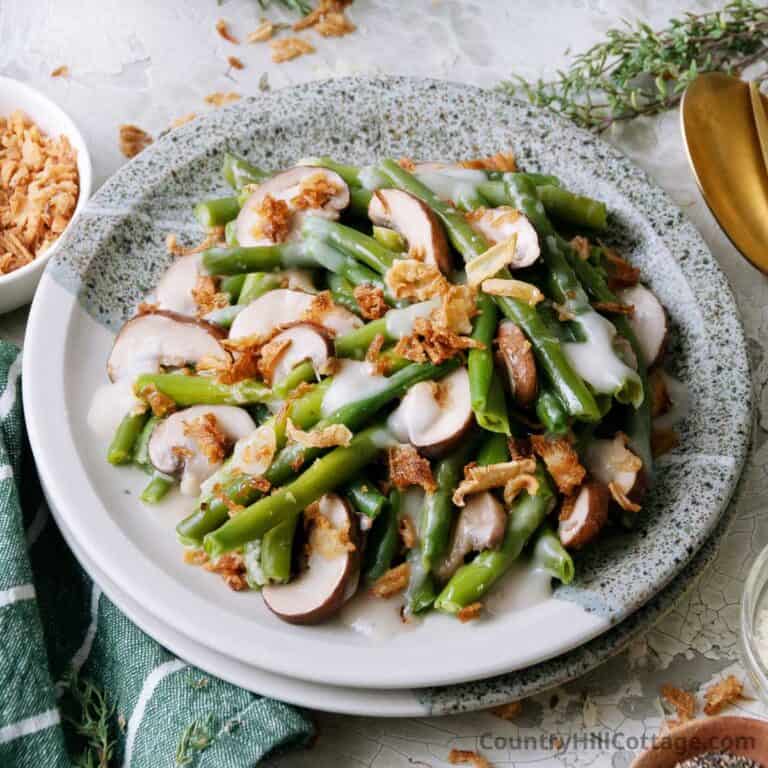 Thanksgiving green bean casserole.
