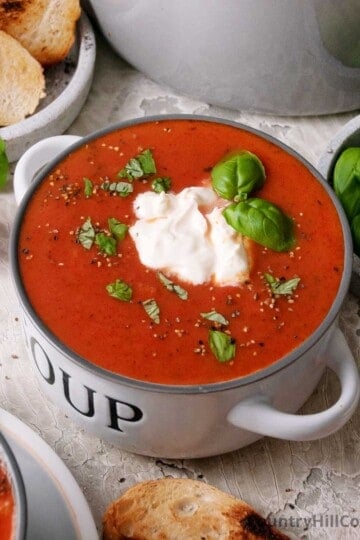 tomato soup from pasta sauce.