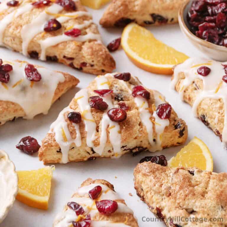 dried cranberry scones recipe.