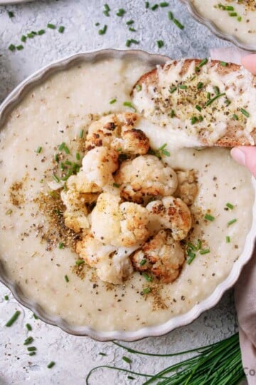 healthy cauliflower soup without cream.