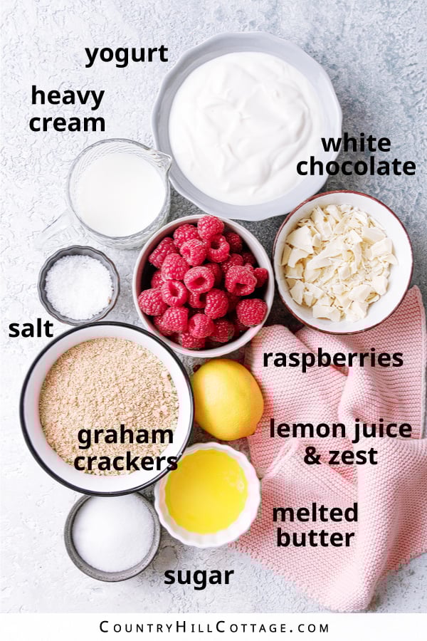 raspberry parfait ingredients.