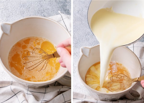 step 2 mix custard.