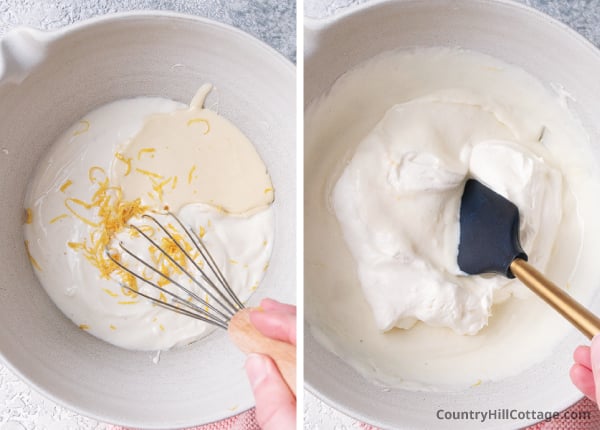 step 4 create yogurt mousse.