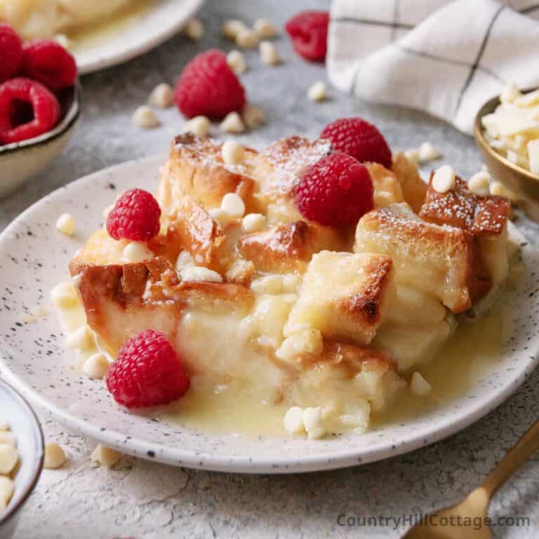 white chocolate bread pudding recipe.