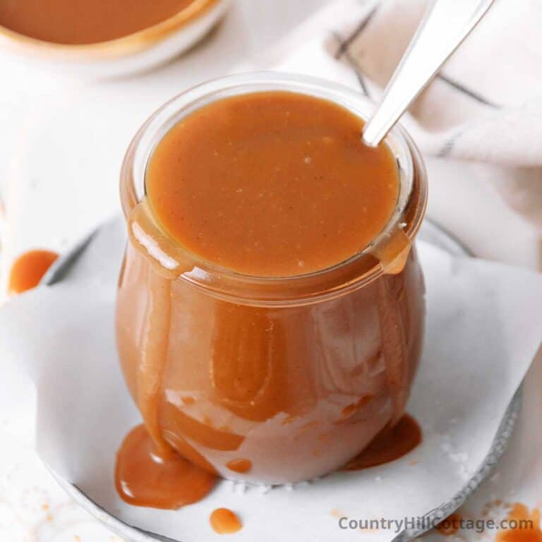 caramel with evaporated milk.