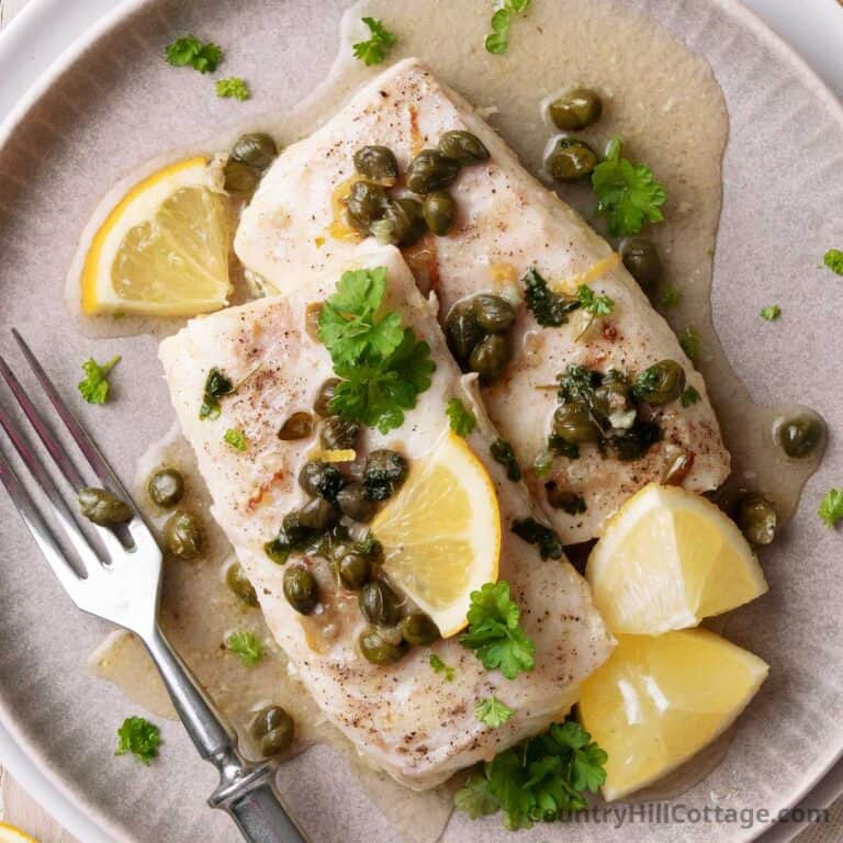 cod with capers.