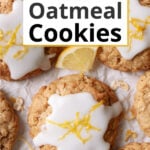 homemade lemon oatmeal cookies.