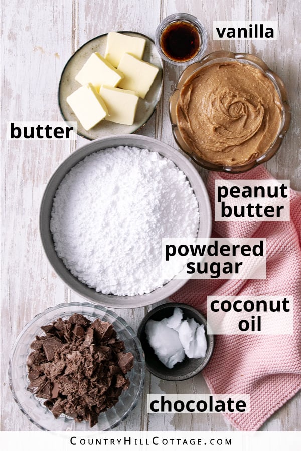 peanut butter egg ingredients.