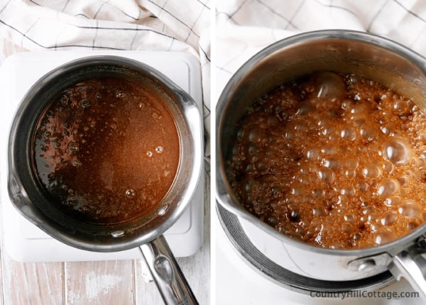 step 2 cook caramel.