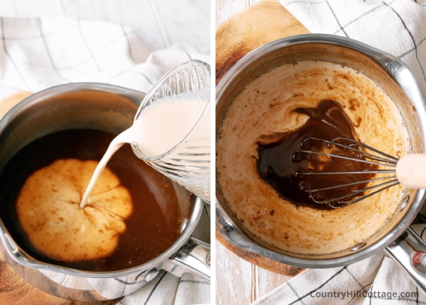 step 3 incorporate evaporated milk.