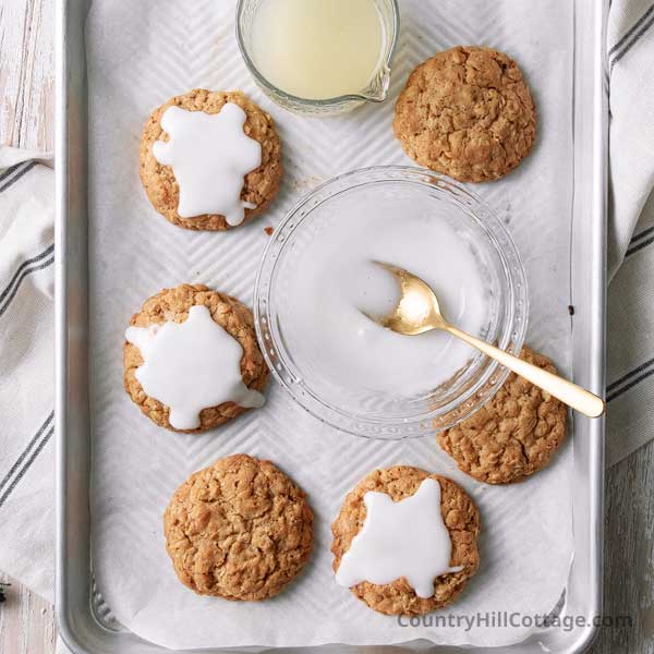step 7 glaze cookies.