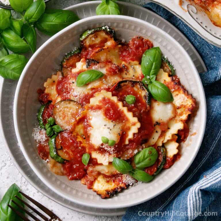 baked ravioli.