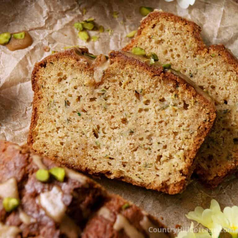 homemade zucchini bread.