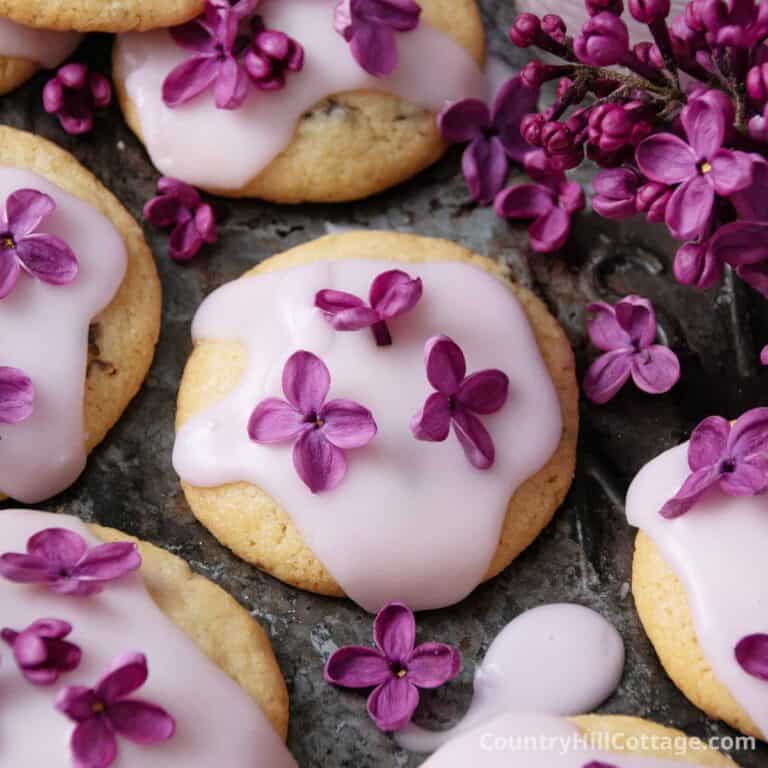 lilac cookies.