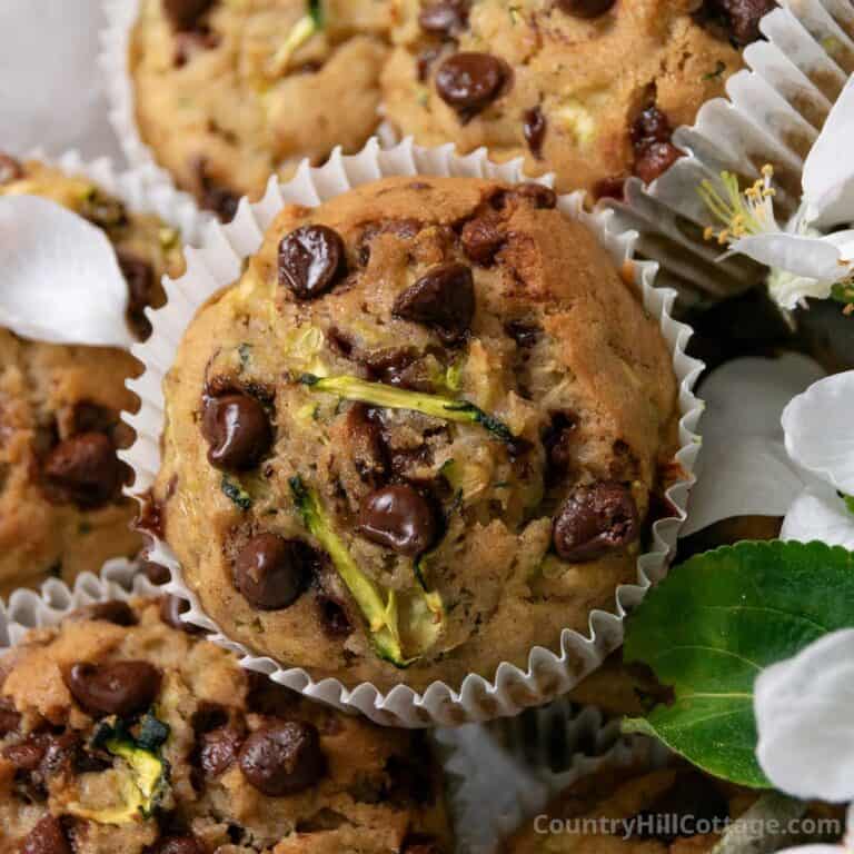 zucchini muffins.