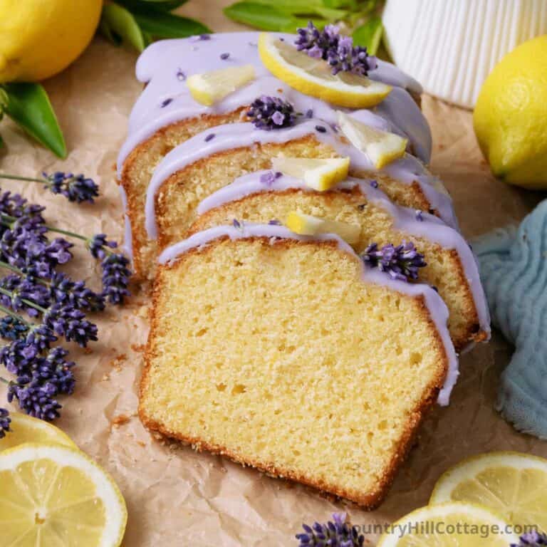 lemon lavender cake.