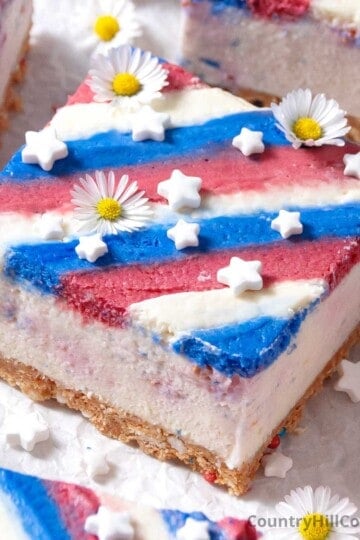 4th of July cheesecake bars.