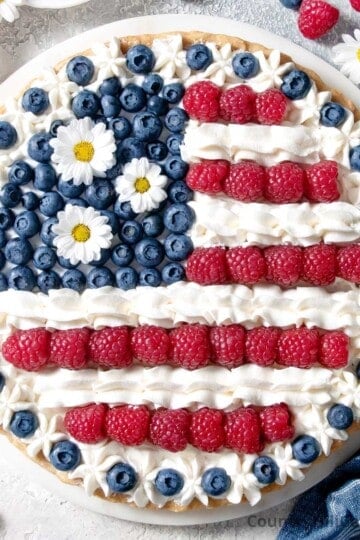4th of July fruit pizza.